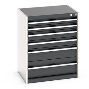 Cabinet consists of 2 x 75mm, 2 x 100mm, 1 x 150mm and 1 x 200mm high drawers 100% extension drawer with internal dimensions of 525mm wide x 400mm deep. The... Bott Drawer Cabinets 525 Depth with 650mm wide full extension drawers